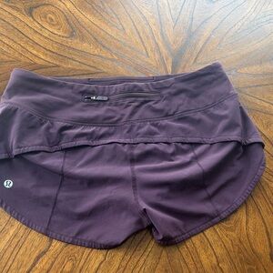 lululemon Women's Dark Purple Athletic Shorts